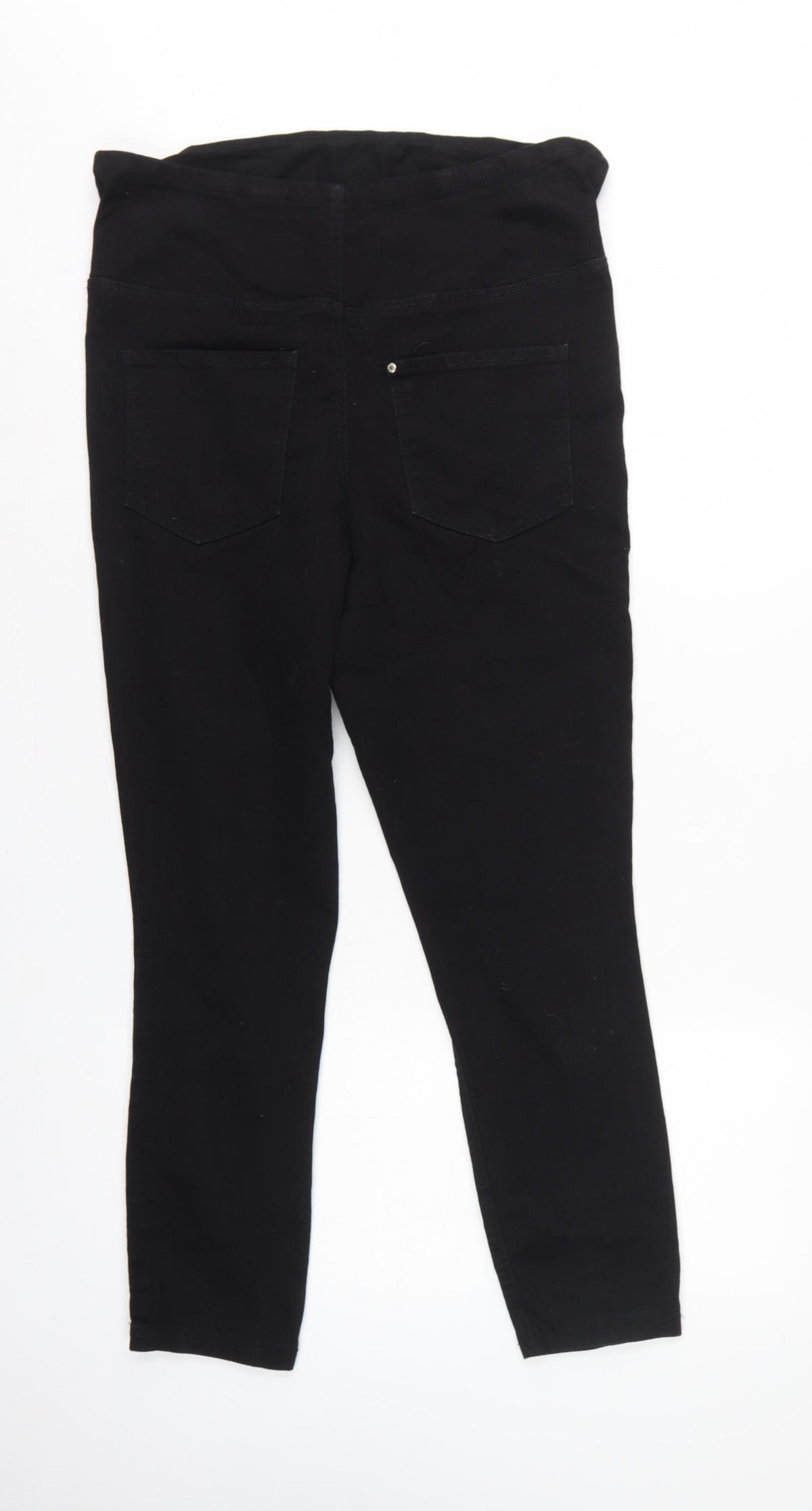 H&M Mama Women Black UK 14 Super Skinny High Rise Maternity Jeans
