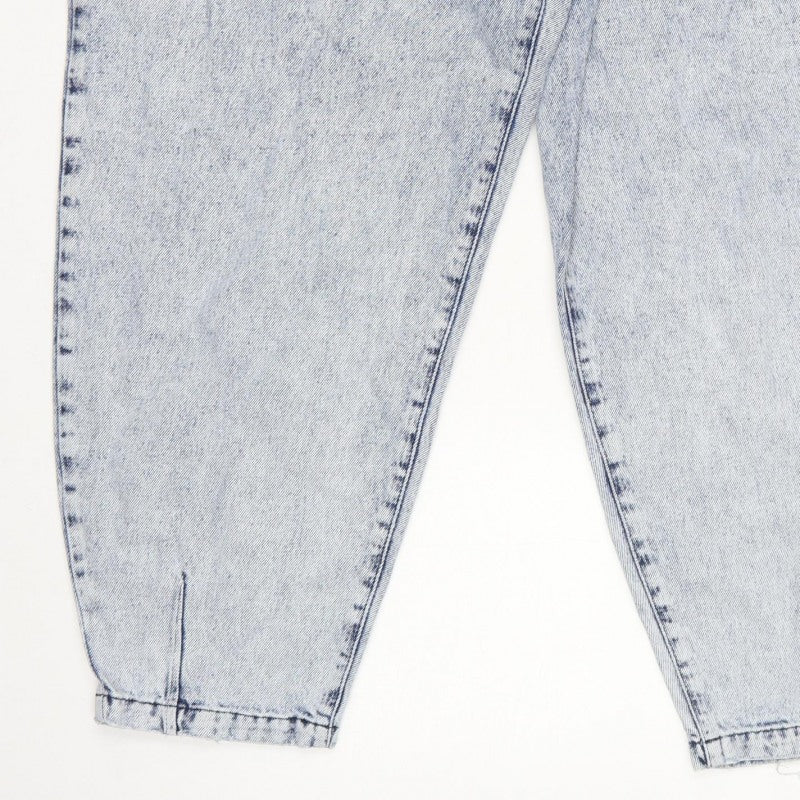 Tu Women Blue UK 16 Balloon High Rise Tapered Denim Jeans