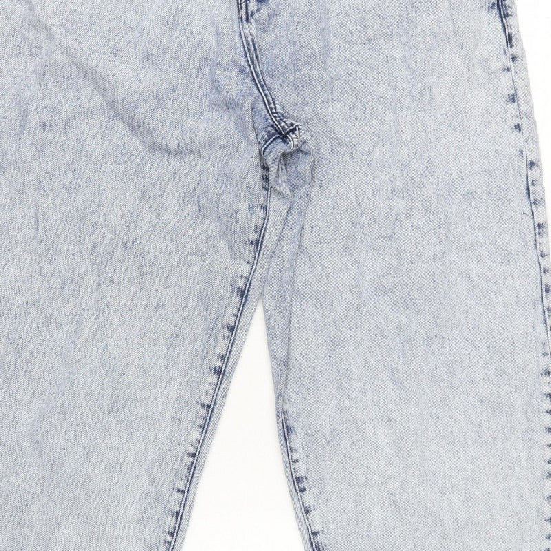 Tu Women Blue UK 16 Balloon High Rise Tapered Denim Jeans