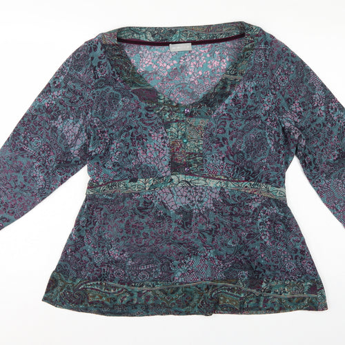 Per Una Women’s Multicoloured Paisley Wrap Blouse Size 20