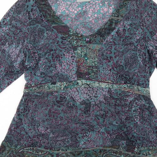 Per Una Women’s Multicoloured Paisley Wrap Blouse Size 20