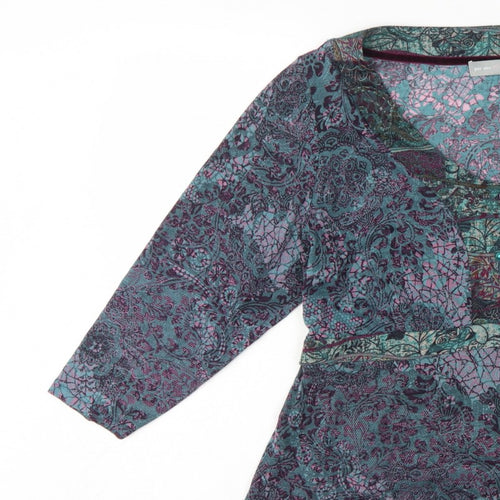 Per Una Women’s Multicoloured Paisley Wrap Blouse Size 20
