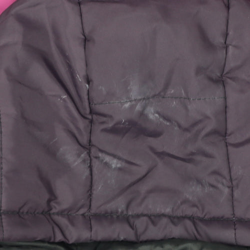 Fluid Boys 13 Years Purple Pink Colourblock Hooded Puffer Jacket