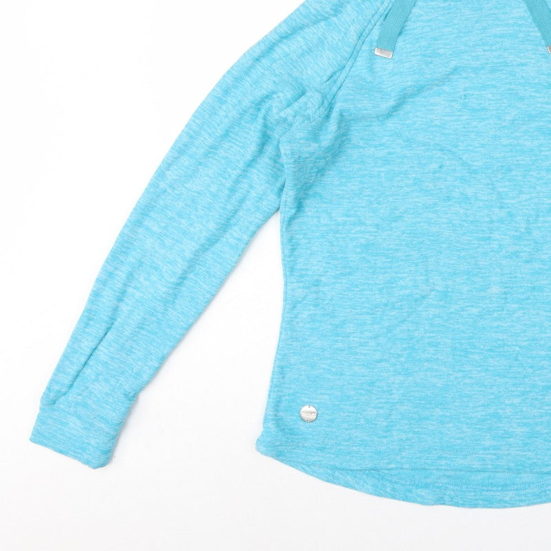 Regatta Womens Blue UK 14 Hooded Pullover Fleece Hoodie
