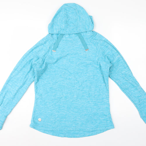 Regatta Womens Blue UK 14 Hooded Pullover Fleece Hoodie