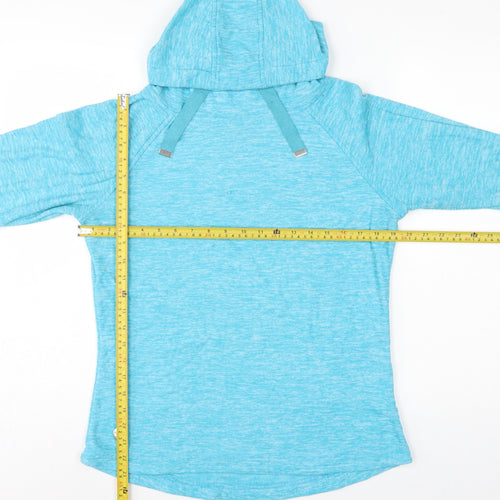 Regatta Womens Blue UK 14 Hooded Pullover Fleece Hoodie