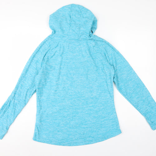 Regatta Womens Blue UK 14 Hooded Pullover Fleece Hoodie