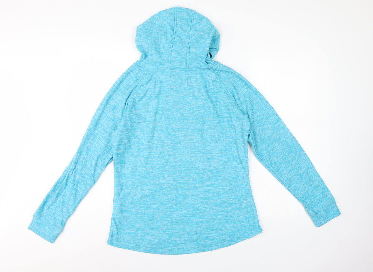 Regatta Womens Blue UK 14 Hooded Pullover Fleece Hoodie