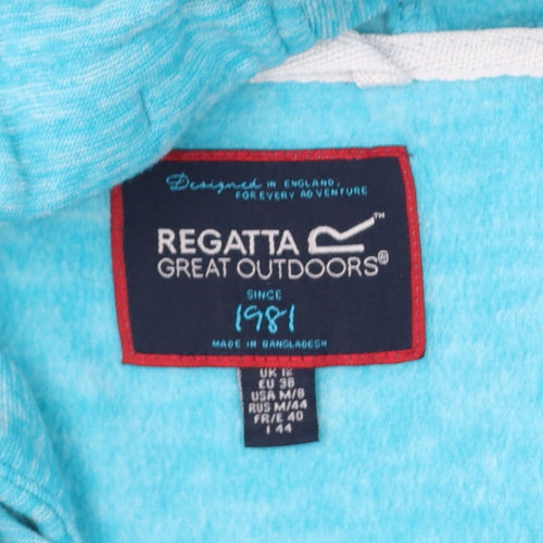 Regatta Womens Blue UK 14 Hooded Pullover Fleece Hoodie