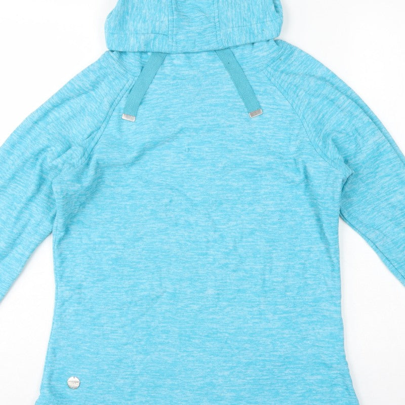 Regatta Womens Blue UK 14 Hooded Pullover Fleece Hoodie