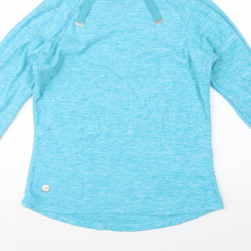 Regatta Womens Blue UK 14 Hooded Pullover Fleece Hoodie