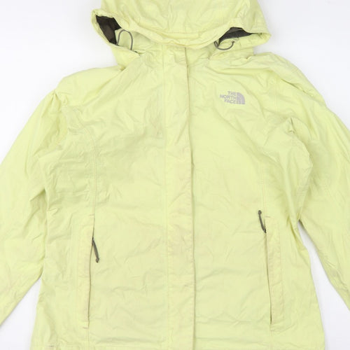 The North Face Women Yellow M HyVent Hooded Ski Jacket