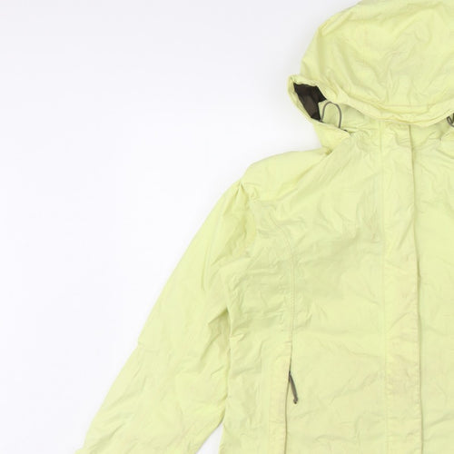 The North Face Women Yellow M HyVent Hooded Ski Jacket