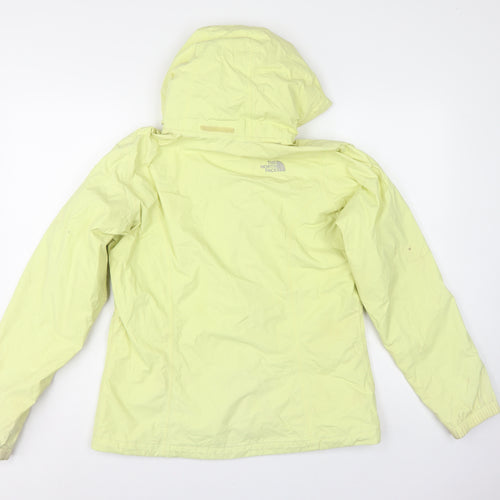 The North Face Women Yellow M HyVent Hooded Ski Jacket