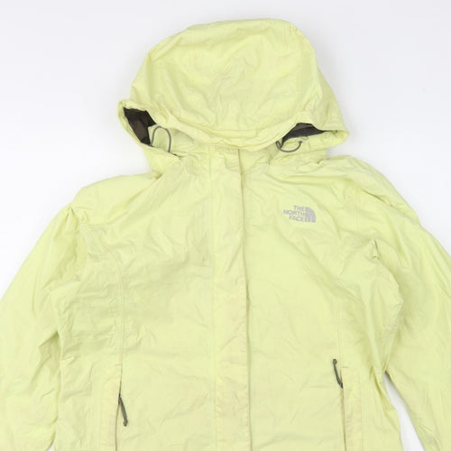 The North Face Women Yellow M HyVent Hooded Ski Jacket