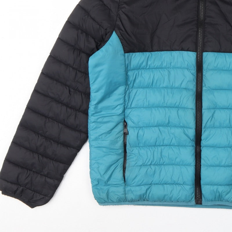 Additional view of George Men’s XL Black Blue Quilted Puffer Jacket Full Zip