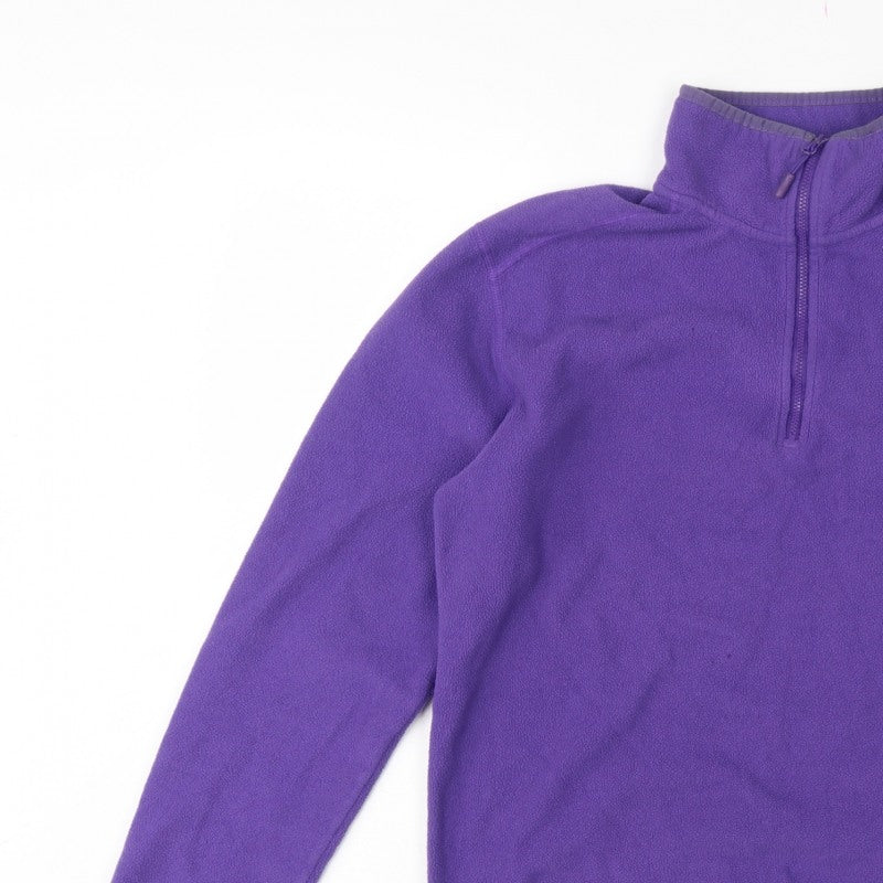 Additional view of The North Face unisex purple m 1/4 zip fleece pullover sweatshirt
