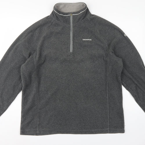 Craghoppers Men’s Grey XL 1/4 Zip Fleece Sweatshirt Outdoor