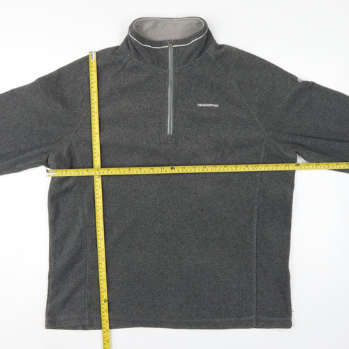 Craghoppers Men’s Grey XL 1/4 Zip Fleece Sweatshirt Outdoor