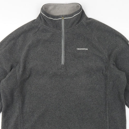 Craghoppers Men’s Grey XL 1/4 Zip Fleece Sweatshirt Outdoor