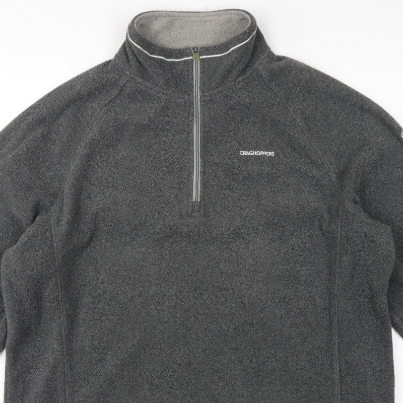 Craghoppers Men’s Grey XL 1/4 Zip Fleece Sweatshirt Outdoor