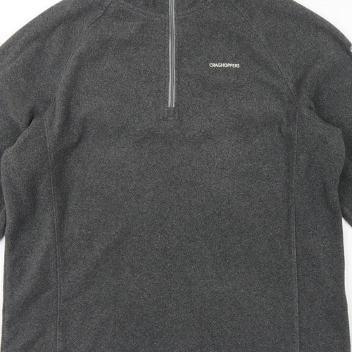 Craghoppers Men’s Grey XL 1/4 Zip Fleece Sweatshirt Outdoor