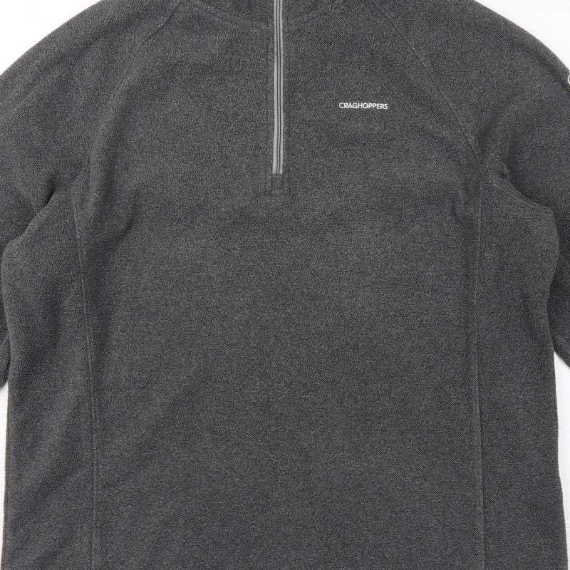 Craghoppers Men’s Grey XL 1/4 Zip Fleece Sweatshirt Outdoor