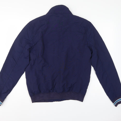 Hilfiger Denim Men's Blue M Bomber Jacket Full Zip Logo