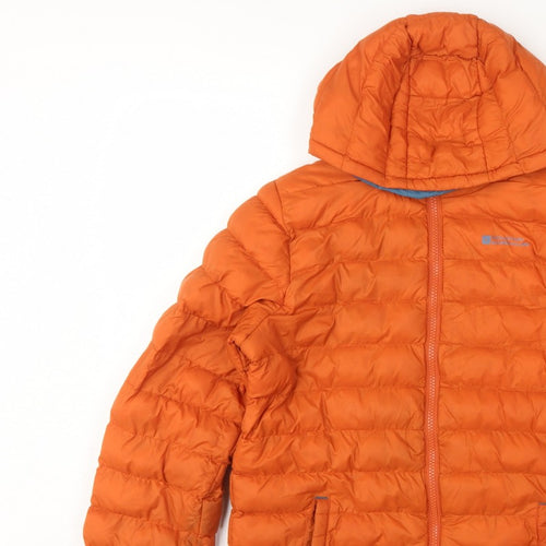 Mountain Warehouse Boys Orange 13 Years Hooded Puffer Jacket