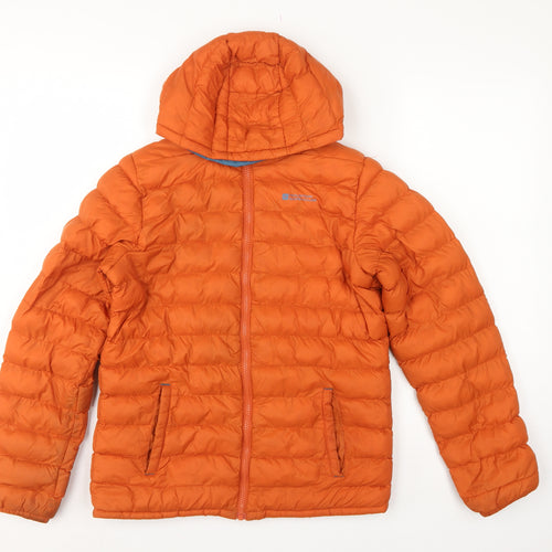 Mountain Warehouse Boys Orange 13 Years Hooded Puffer Jacket