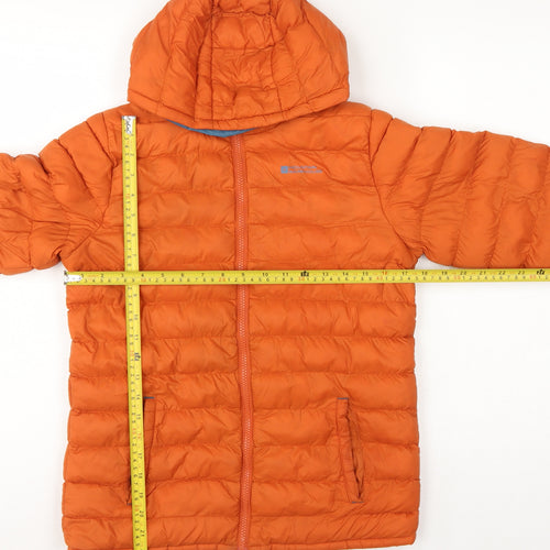 Mountain Warehouse Boys Orange 13 Years Hooded Puffer Jacket