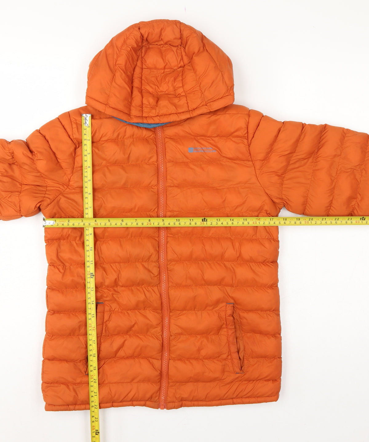 Mountain Warehouse Boys Orange 13 Years Hooded Puffer Jacket