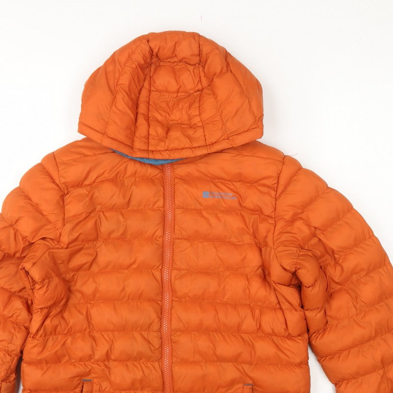 Mountain Warehouse Boys Orange 13 Years Hooded Puffer Jacket