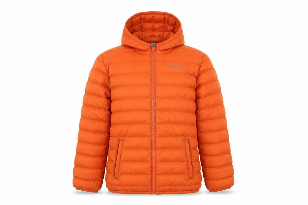 Mountain Warehouse Boys Orange 13 Years Hooded Puffer Jacket