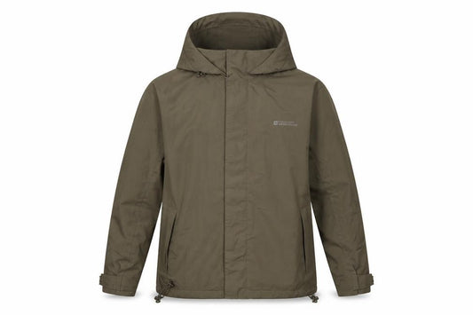 Mountain Warehouse Men’s Brown M Hooded Waterproof Outdoor Jacket