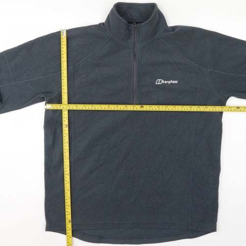 Berghaus Men’s Black L 1/4 Zip Fleece Pullover Outdoor Sweatshirt