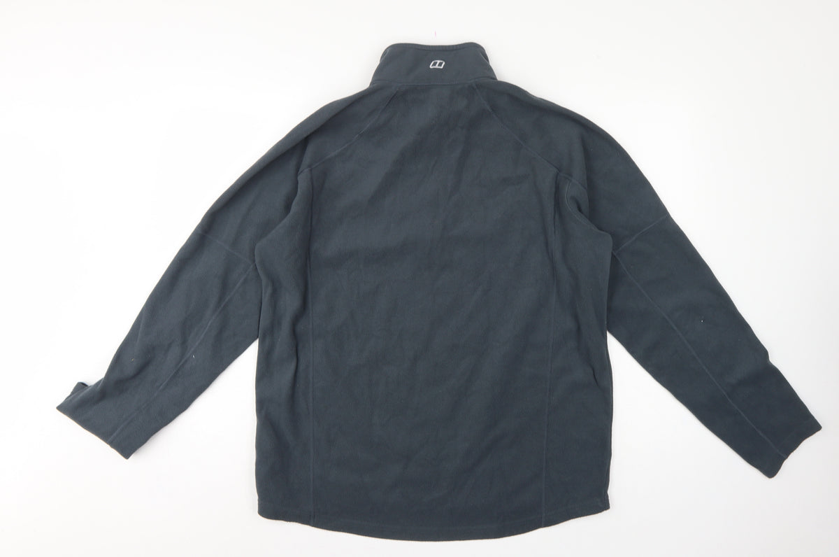 Berghaus Men’s Black L 1/4 Zip Fleece Pullover Outdoor Sweatshirt