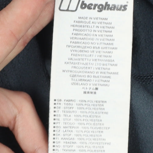 Berghaus Men’s Black L 1/4 Zip Fleece Pullover Outdoor Sweatshirt