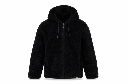 PUMA Women’s Black Faux Fur Hooded Zip Jacket UK 12