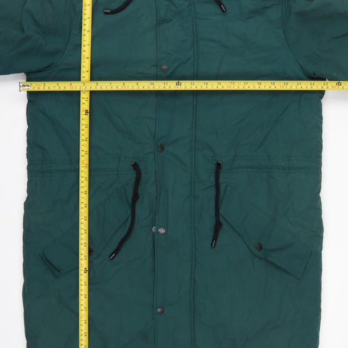 Bench Men’s Green Medium Hooded Padded Fishtail Parka Jacket