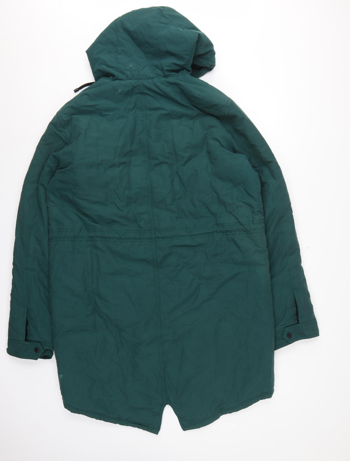 Bench Men’s Green Medium Hooded Padded Fishtail Parka Jacket