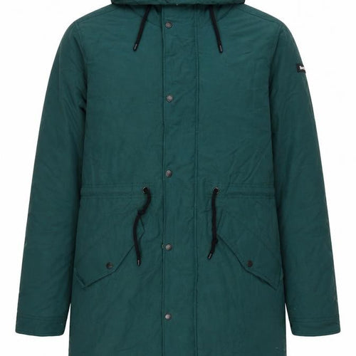 Bench Men’s Green Medium Hooded Padded Fishtail Parka Jacket