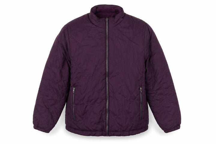 Cotton Traders Men’s Purple Grape L Quilted Padded Zip Jacket