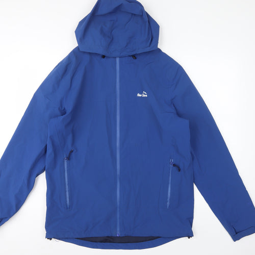 Peter Storm Men's Blue M Hooded Outdoor Windbreaker Jacket