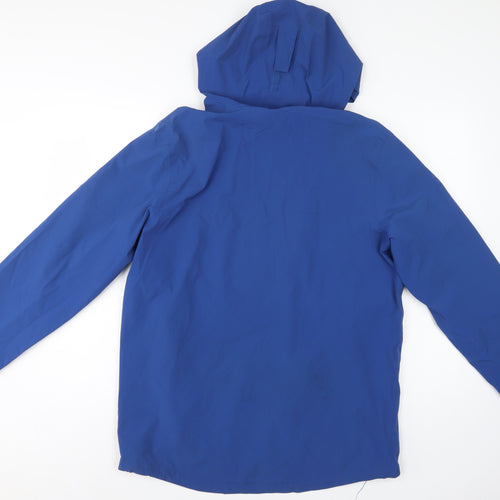 Peter Storm Men's Blue M Hooded Outdoor Windbreaker Jacket