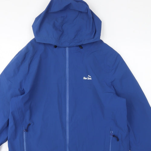 Peter Storm Men's Blue M Hooded Outdoor Windbreaker Jacket