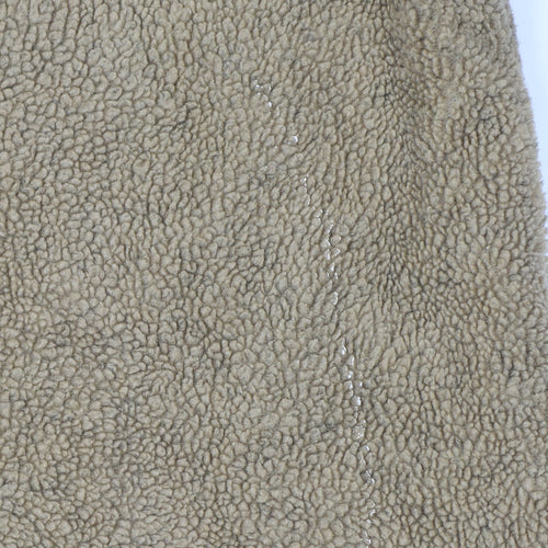 GANT Sport Men’s Beige M 1/4 Zip Fleece Pullover Sweatshirt Logo