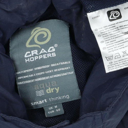 Craghoppers Mens Blue M AquaDry Waterproof Rain Jacket Outdoor