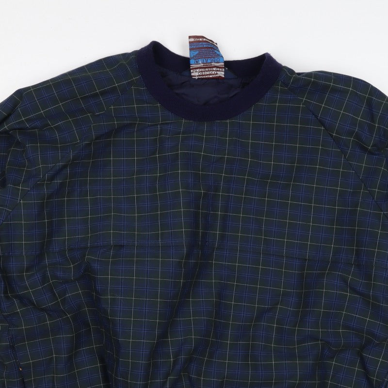 Additional view of Sunderland Men’s Blue Plaid Waterproof Pullover Sweatshirt XL Golf