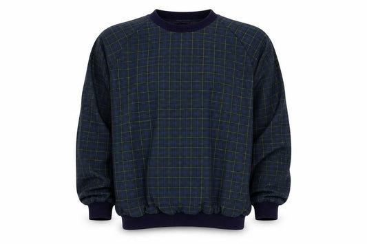 Sunderland Men’s Blue Plaid Waterproof Pullover Sweatshirt XL Golf